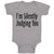 Baby Clothes I'M Silently Judging You Baby Bodysuits Boy & Girl Cotton