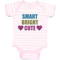 Baby Clothes Smart Bright Cute with Heart Symbol Baby Bodysuits Cotton