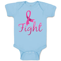 Baby Clothes Fight Breast Cancer Ribbon Baby Bodysuits Boy & Girl Cotton