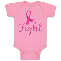 Baby Clothes Fight Breast Cancer Ribbon Baby Bodysuits Boy & Girl Cotton