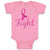 Baby Clothes Fight Breast Cancer Ribbon Baby Bodysuits Boy & Girl Cotton