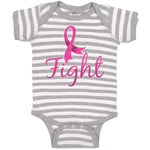 Baby Clothes Fight Breast Cancer Ribbon Baby Bodysuits Boy & Girl Cotton