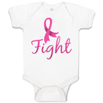 Baby Clothes Fight Breast Cancer Ribbon Baby Bodysuits Boy & Girl Cotton