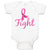 Baby Clothes Fight Breast Cancer Ribbon Baby Bodysuits Boy & Girl Cotton