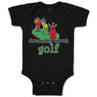 Baby Clothes Dreaming About Golf Friends Together Playing Golf on Golf Course