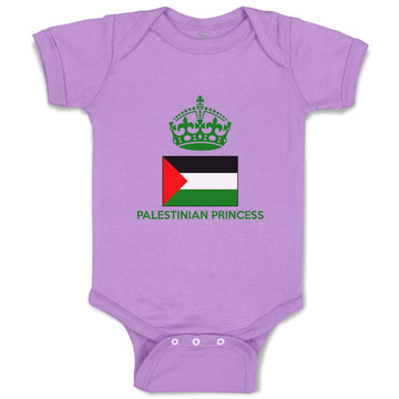 Baby Clothes Palestinian Princess Crown Countries Baby Bodysuits Cotton