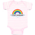 Baby Clothes Rainbow Text Poop Rainbows Funny Humor Baby Bodysuits Cotton