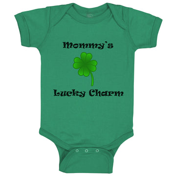 Baby Clothes Mommy's Lucky Charm Irish St Patrick's Irish Clover Style C Cotton