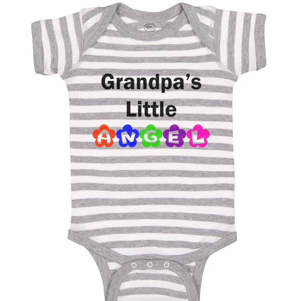 Baby Clothes Grandpa's Little Angel Grandpa Grandfather Baby Bodysuits Cotton