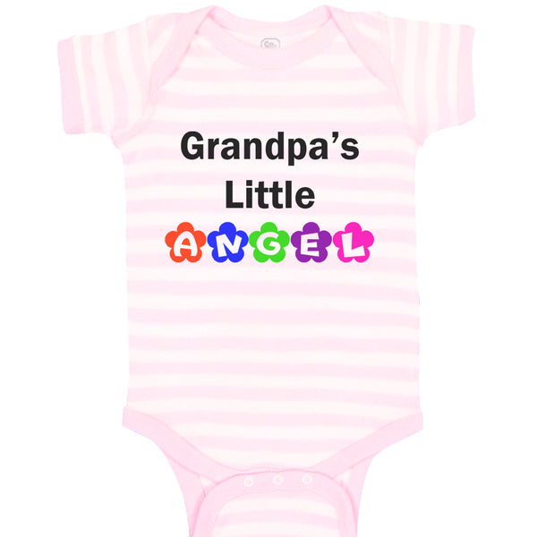 Baby Clothes Grandpa's Little Angel Grandpa Grandfather Baby Bodysuits Cotton