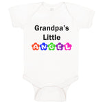 Baby Clothes Grandpa's Little Angel Grandpa Grandfather Baby Bodysuits Cotton