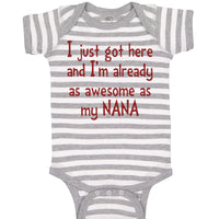 Baby Clothes Got Here and Already Awesome as Nana Grandmother Grandma Cotton