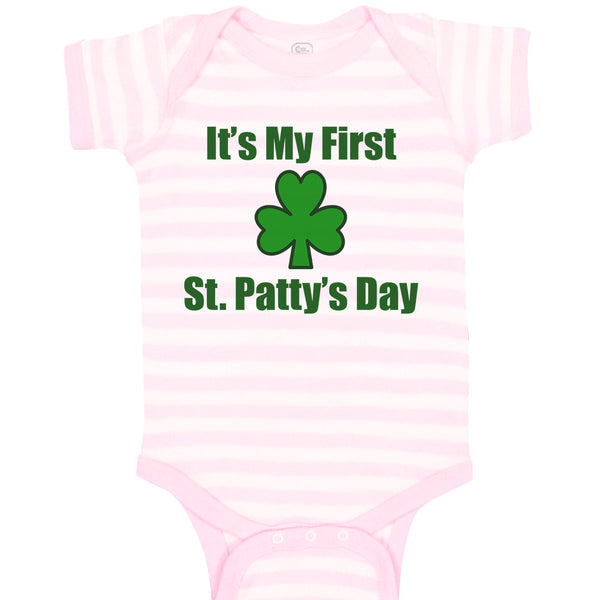 Baby Clothes It's My First St. Patty's Day St Patrick's Day Baby Bodysuits