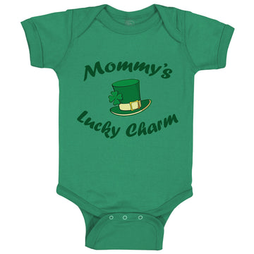 Baby Clothes Mommy's Lucky Charm Irish St Patrick's Irish Clover Style D Cotton