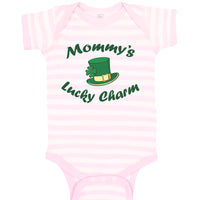 Baby Clothes Mommy's Lucky Charm Irish St Patrick's Irish Clover Style D Cotton