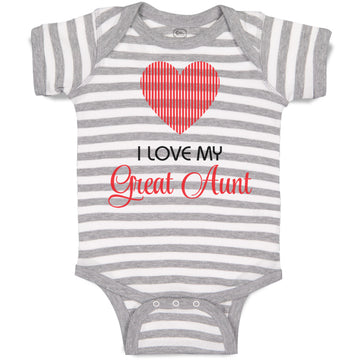 Baby Clothes I Love My Great Aunt Baby Bodysuits Boy & Girl Cotton