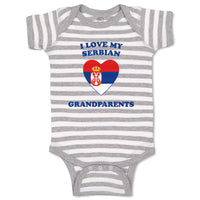 Baby Clothes I Love My Serbian Grandparents Countries Baby Bodysuits Cotton