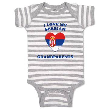 Baby Clothes I Love My Serbian Grandparents Countries Baby Bodysuits Cotton