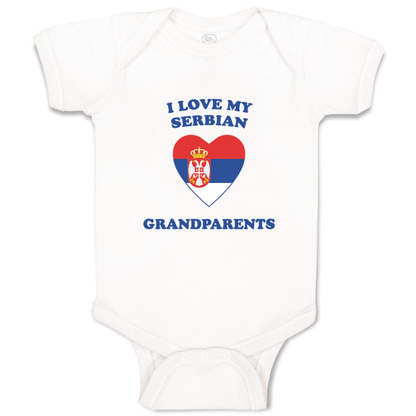 Baby Clothes I Love My Serbian Grandparents Countries Baby Bodysuits Cotton