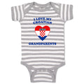 Baby Clothes I Love My Croatian Grandparents Countries Baby Bodysuits Cotton