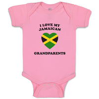 Baby Clothes I Love My Jamaican Grandparents Countries Baby Bodysuits Cotton