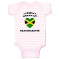 Baby Clothes I Love My Jamaican Grandparents Countries Baby Bodysuits Cotton