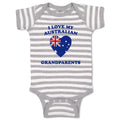 Baby Clothes I Love My Australian Grandparents Countries Baby Bodysuits Cotton