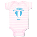 Baby Clothes I Love My Guatemalan Mom Countries Baby Bodysuits Boy & Girl Cotton