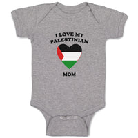 Baby Clothes I Love My Palestinian Mom Countries Baby Bodysuits Cotton