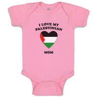 Baby Clothes I Love My Palestinian Mom Countries Baby Bodysuits Cotton