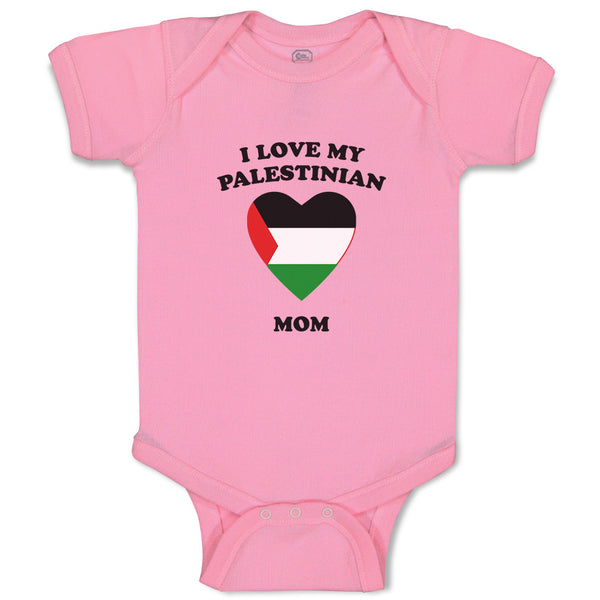 Baby Clothes I Love My Palestinian Mom Countries Baby Bodysuits Cotton