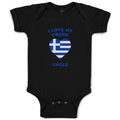 Baby Clothes I Love My Greek Uncle Countries Baby Bodysuits Boy & Girl Cotton