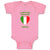Baby Clothes I Love My Italian Uncle Countries Baby Bodysuits Boy & Girl Cotton