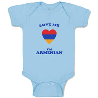 Baby Clothes Love Me I'M Armenian Countries Baby Bodysuits Boy & Girl Cotton