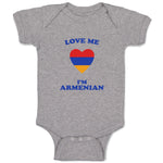 Baby Clothes Love Me I'M Armenian Countries Baby Bodysuits Boy & Girl Cotton