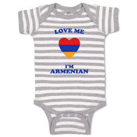 Baby Clothes Love Me I'M Armenian Countries Baby Bodysuits Boy & Girl Cotton