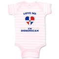 Baby Clothes Love Me I'M Dominican Countries Baby Bodysuits Boy & Girl Cotton