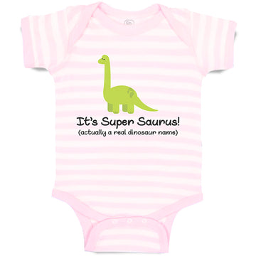 Baby Clothes It's Supersaurus Dinosaurus Dino Trex Baby Bodysuits Cotton