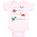 Baby Clothes Dinosaurs Dinosaurus Dino Trex Baby Bodysuits Boy & Girl Cotton