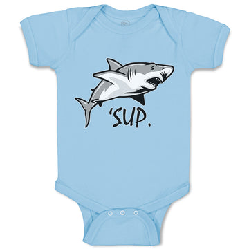 Baby Clothes Sup Shark Image Ocean Sea Life Baby Bodysuits Boy & Girl Cotton