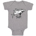 Baby Clothes Sup Shark Image Ocean Sea Life Baby Bodysuits Boy & Girl Cotton