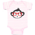 Baby Clothes Monkey with Sunglasses Zoo Funny Baby Bodysuits Boy & Girl Cotton