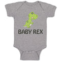 Baby Clothes Baby Rex Dinosaurus Dino T- Rex Baby Bodysuits Boy & Girl Cotton