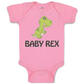 Baby Clothes Baby Rex Dinosaurus Dino T- Rex Baby Bodysuits Boy & Girl Cotton