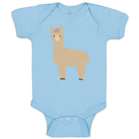 Baby Clothes Image of A Llama Funny Humor Baby Bodysuits Boy & Girl Cotton