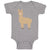 Baby Clothes Image of A Llama Funny Humor Baby Bodysuits Boy & Girl Cotton