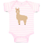 Baby Clothes Image of A Llama Funny Humor Baby Bodysuits Boy & Girl Cotton