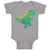 Baby Clothes Dinosaur Dinosaurus Dino Trex Style D Baby Bodysuits Cotton