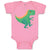 Baby Clothes Dinosaur Dinosaurus Dino Trex Style D Baby Bodysuits Cotton