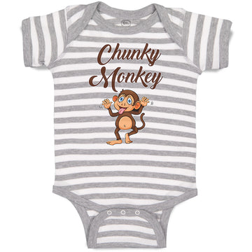 Baby Clothes Chunky Monkey Safari Funny Baby Bodysuits Boy & Girl Cotton